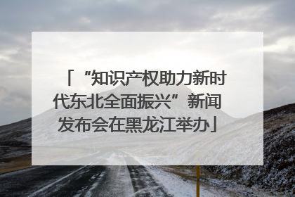 “知识产权助力新时代东北全面振兴”新闻发布会在黑龙江举办