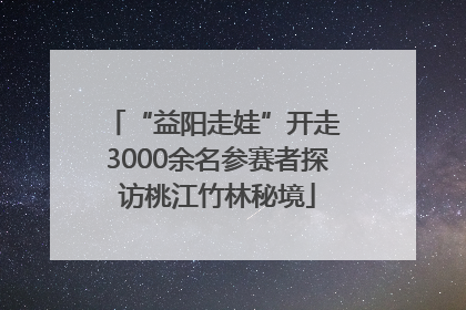 “益阳走娃”开走 3000余名参赛者探访桃江竹林秘境