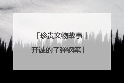 珍贵文物故事丨开诚的子弹钢笔