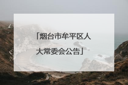烟台市牟平区人大常委会公告