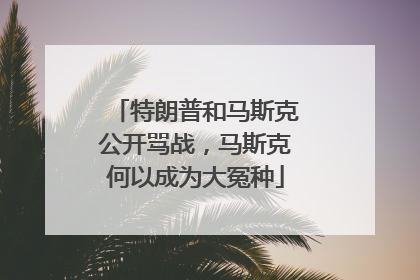 特朗普和马斯克公开骂战，马斯克何以成为大冤种