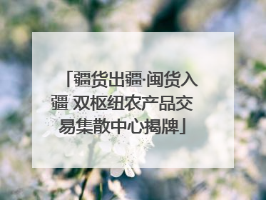 疆货出疆·闽货入疆 双枢纽农产品交易集散中心揭牌