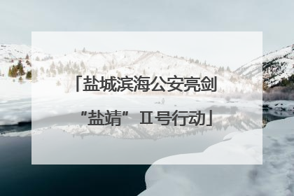 盐城滨海公安亮剑“盐靖”Ⅱ号行动