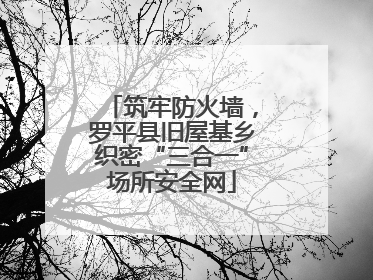 筑牢防火墙，罗平县旧屋基乡织密“三合一”场所安全网