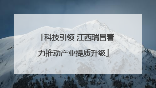 科技引领 江西瑞昌着力推动产业提质升级