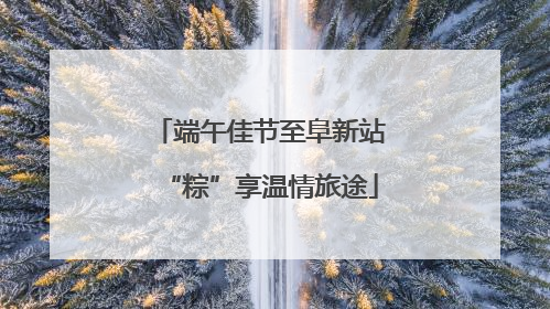端午佳节至阜新站“粽”享温情旅途