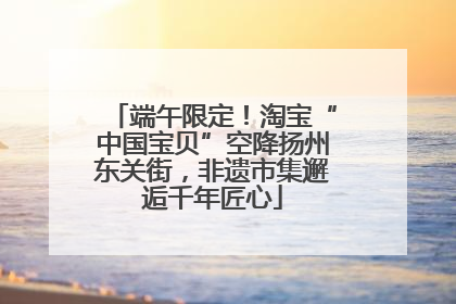 端午限定！淘宝“中国宝贝”空降扬州东关街，非遗市集邂逅千年匠心