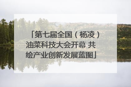第七届全国（杨凌）油菜科技大会开幕 共绘产业创新发展蓝图