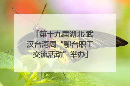 第十九届湖北·武汉台湾周“鄂台职工交流活动”举办