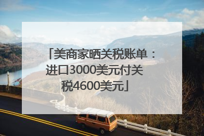 美商家晒关税账单：进口3000美元付关税4600美元