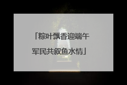 粽叶飘香迎端午 军民共叙鱼水情