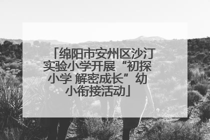绵阳市安州区沙汀实验小学开展“初探小学 解密成长”幼小衔接活动