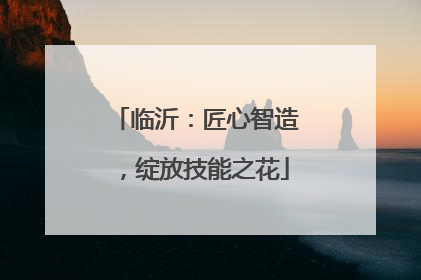 临沂：匠心智造，绽放技能之花