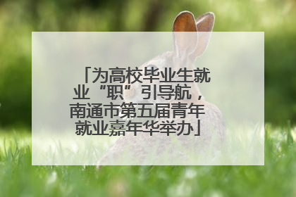 为高校毕业生就业“职”引导航，南通市第五届青年就业嘉年华举办