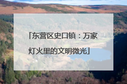 东营区史口镇：万家灯火里的文明微光