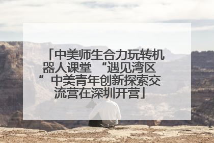 中美师生合力玩转机器人课堂 “遇见湾区”中美青年创新探索交流营在深圳开营