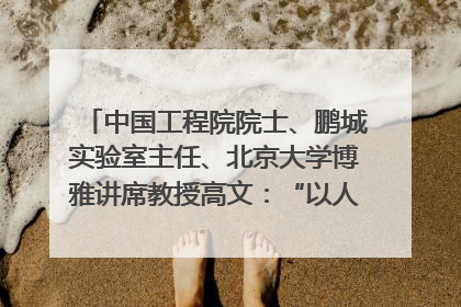 中国工程院院士、鹏城实验室主任、北京大学博雅讲席教授高文：“以人为本 智能向善” 推动文化与科技相生相促｜聚焦2025文化强国建设高峰论坛