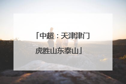 中超：天津津门虎胜山东泰山