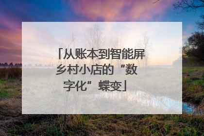 从账本到智能屏 乡村小店的“数字化”蝶变