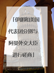 伊朗和美国代表团分别与阿曼外交大臣进行磋商