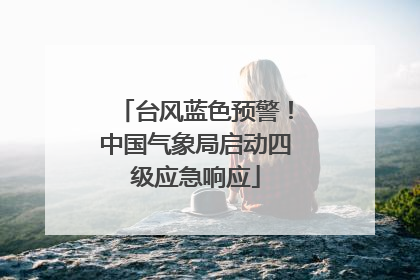 台风蓝色预警！中国气象局启动四级应急响应
