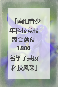 南阳青少年科技竞技盛会落幕 1800 名学子共展科技风采