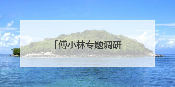 傅小林专题调研“两山”转化突破攻坚战推进情况