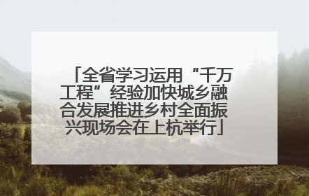 全省学习运用“千万工程”经验加快城乡融合发展推进乡村全面振兴现场会在上杭举行