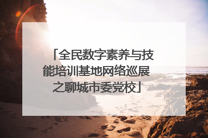 全民数字素养与技能培训基地网络巡展之聊城市委党校