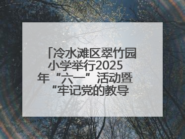 冷水滩区翠竹园小学举行2025年“六一”活动暨“牢记党的教导 争做强国少年”新队员入队仪式