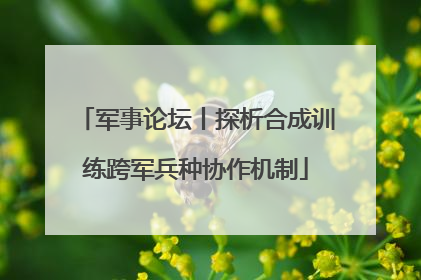 军事论坛丨探析合成训练跨军兵种协作机制