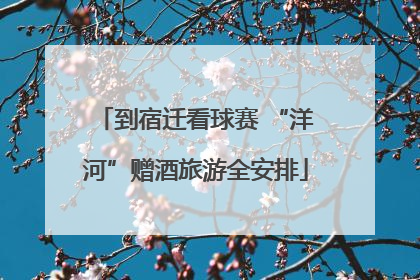 到宿迁看球赛 “洋河”赠酒旅游全安排