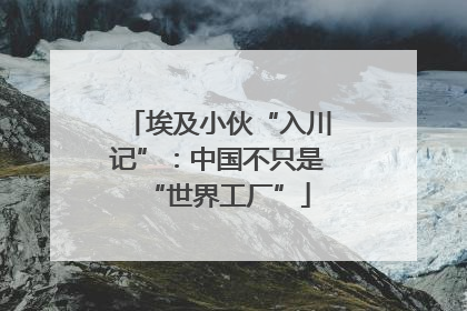 埃及小伙“入川记”：中国不只是“世界工厂”
