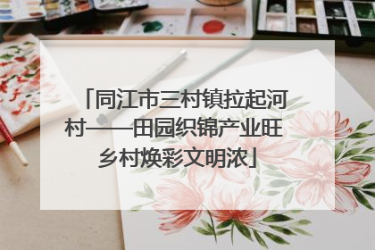 同江市三村镇拉起河村——田园织锦产业旺 乡村焕彩文明浓