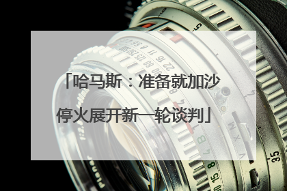 哈马斯：准备就加沙停火展开新一轮谈判