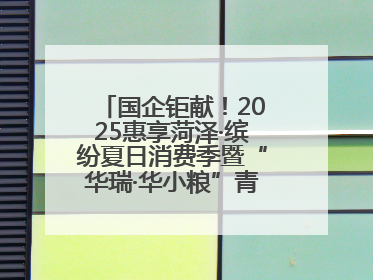 国企钜献！2025惠享菏泽·缤纷夏日消费季暨“华瑞·华小粮”青岛啤酒节启幕！