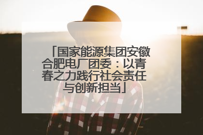 国家能源集团安徽合肥电厂团委：以青春之力践行社会责任与创新担当
