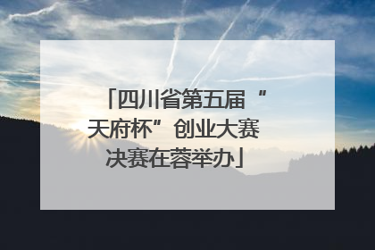 四川省第五届“天府杯”创业大赛决赛在蓉举办