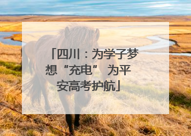 四川：为学子梦想“充电” 为平安高考护航