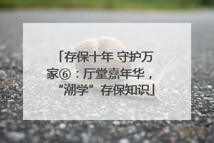 存保十年 守护万家⑥：厅堂嘉年华，“潮学”存保知识