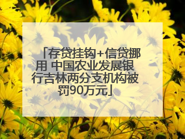 存贷挂钩+信贷挪用 中国农业发展银行吉林两分支机构被罚90万元