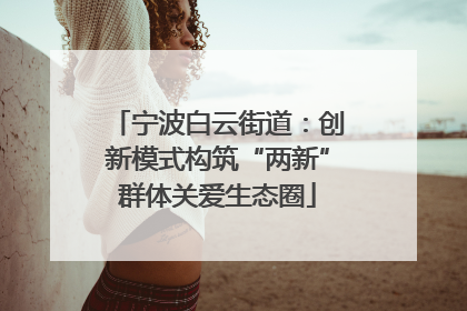 宁波白云街道：创新模式构筑“两新”群体关爱生态圈