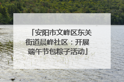安阳市文峰区东关街道晨峰社区：开展端午节包粽子活动
