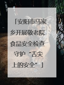 安阳市马家乡开展敬老院食品安全检查 守护“舌尖上的安全”