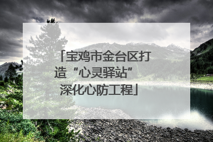 宝鸡市金台区打造“心灵驿站” 深化心防工程