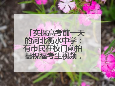 实探高考前一天的河北衡水中学：有市民在校门前拍摄祝福考生视频，有人从外地赶来沾沾“文气”