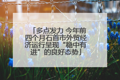 多点发力 今年前四个月石首市外贸经济运行呈现“稳中有进”的良好态势