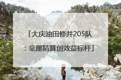 大庆油田修井205队：毫厘精算创效益标杆
