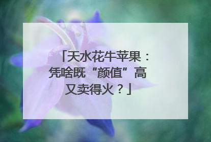 天水花牛苹果：凭啥既“颜值”高又卖得火？
