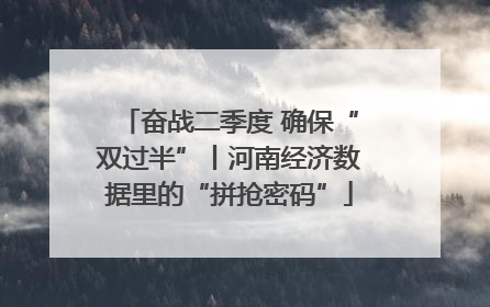 奋战二季度 确保“双过半”丨河南经济数据里的“拼抢密码”
